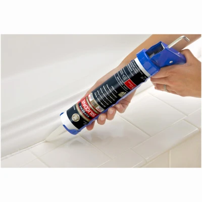 Supreme Silicone Kitchen and Bath Sealant Almond Color 10.1 Ounce Tube