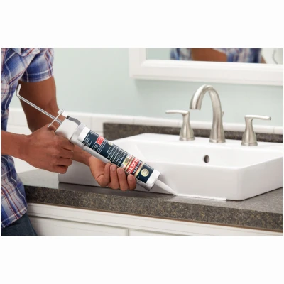 Supreme Silicone Kitchen and Bath Sealant Almond Color 10.1 Ounce Tube