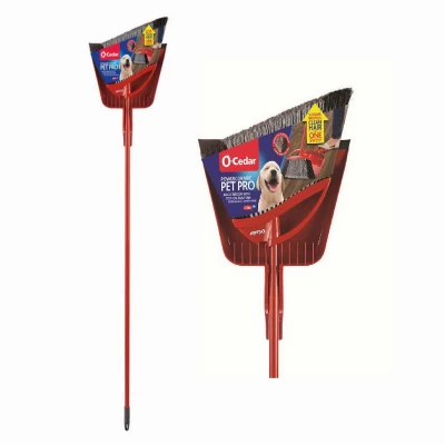 PowerCorner Pet Pro Broom + Step-On Dust Pan