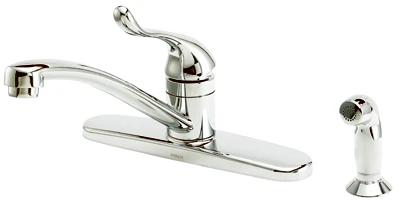 Adler 1-Handle Touch Control Kitchen Faucet, Side Spray, Chrome