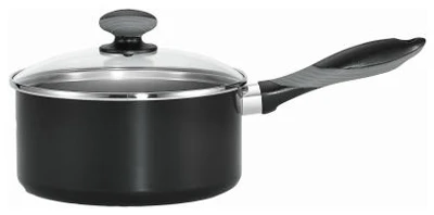 Get-A-Grip Black 3-Qt. Aluminum Sauce Pan