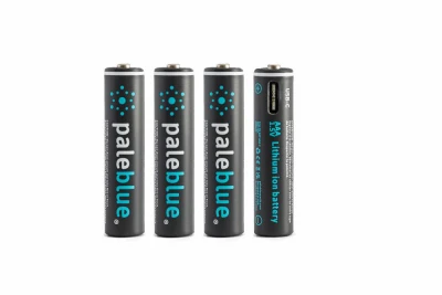 Rechargeable AAA Batteries, USB Cable, 4-Pk.