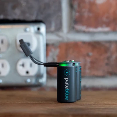 Rechargeable C Batteries, USB Cable, 2-Pk.