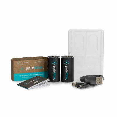 Rechargeable C Batteries, USB Cable, 2-Pk.