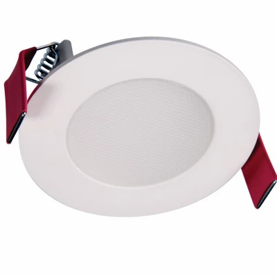 LED Direct Mount Ceiling Downlight, White Flange, 3 In.