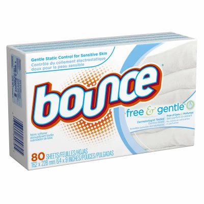 Fabric Softener Dryer Sheets, Fragrance Free, 80-Ct.