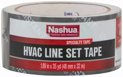 HVAC Line Set Duct Tape,Black, 1.89 In. x 35 Yd.