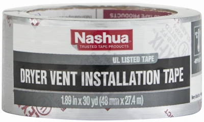 Dryer Vent Installation Duct Tape, 1.89 In. x 30 Yd.