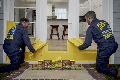 Flex Seal Flood Protection Removable Liquid Rubber, Yellow, 10 oz. Spray