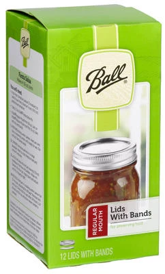 Ball 12PK Reg Jar Cap