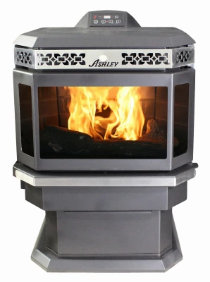 Bay Window Pellet Stove, Fully Automatic