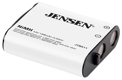 Cordless Phone Battery, 1200mah Nimh, 3.6-volt, Model Jtb511