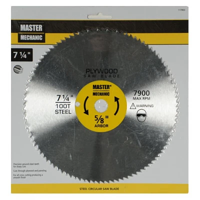Circular Saw Panel Blade, 100-Tooth x 7-1/4 In.