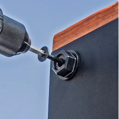 Outdoor Accents Structural Wood Screw, Black, 2 In., 50-Pk.
