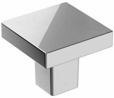 Monument Cabinet Knob, Polished Chrome, 1-3/16 In.