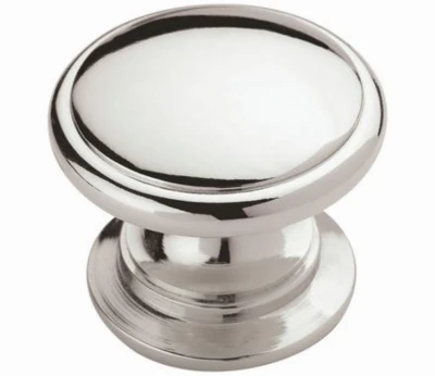 Ravino Cabinet Knob, Polished Chrome, 1-1/4 In.