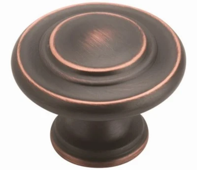 Inspirations Cabinet Knob, Oil-Rubbed Bronze, 1-5/16 In., 10-Pk.