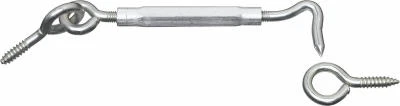 Zinc Turnbuckle Gate Hook, 3/8 x 11 In.