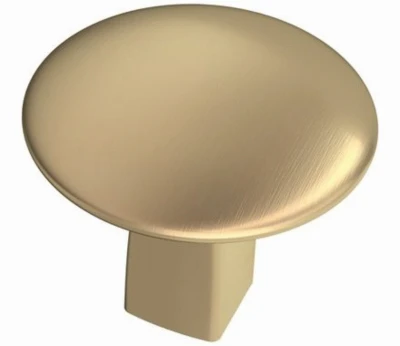 Riva Cabinet Knob, Golden Champagne, 1-1/4 In.