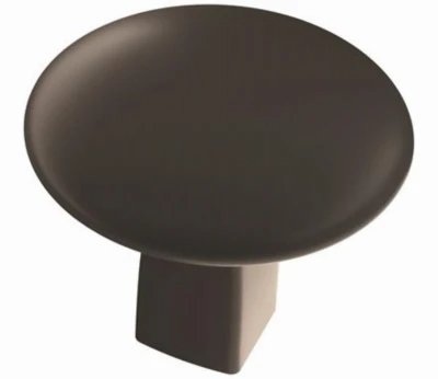 Riva Cabinet Knob, Matte Black, 1-1/4 Inch Diameter, Model Bp55362mb
