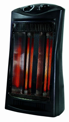 Infrared Tower Heater With Adjustable Thermostat, 1500-watt, Model Qh-01, Black