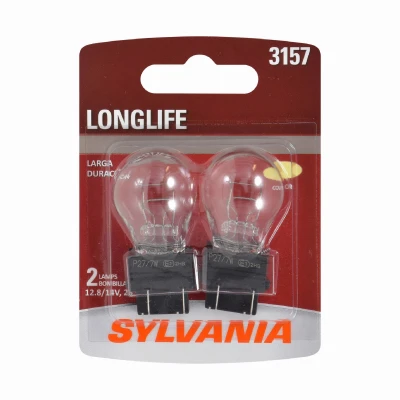 3157 Long Life Miniature Clear Bulb, 3157LL BP2, 2-Pk.