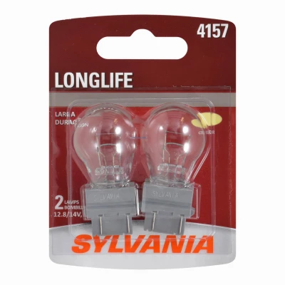 4157 Long Life Miniature Clear Bulb, 4157LL BP2, 2-Pk.