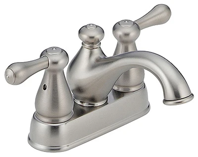 Leland Stainless Steel 2-Lever Lavatory Faucet