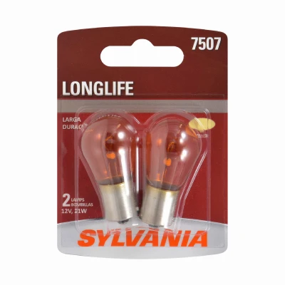 7507 Long Life Miniature Clear Bulb, 7507LL BP2, 2-Pk.