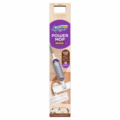 Power Mop Wood Floor Starter Kit with Mop, 25.3 oz. Solution & 2 Pads