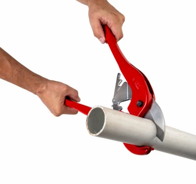 Ratcheting Polyvinyl Chloride Pipe Cutter for Cutting 2 Inch Diameter Pipes