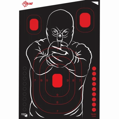 Bad Guy Shooting Target, 12 x 18 In., 5-Pk.