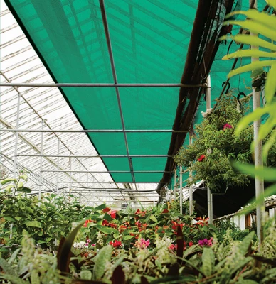 Sun Shade Cloth, Green, 6 x 20 Ft.
