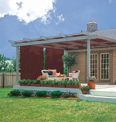 Sun Shade Cloth, Harvest Red, 6 x 20 Ft.