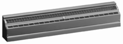 2 Foot Steel Baseboard Diffuser Register, White Finish, Model 3024w24