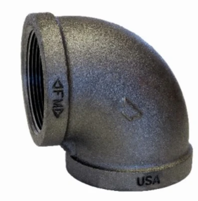 4 Inch Black 90 Degree Pipe Elbow Connector
