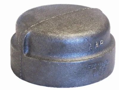 3 Inch Black Pipe Cap, 150# Domestic, Model 8700132478