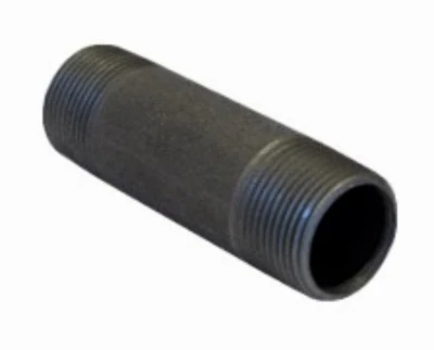 Three Inch by Six Inch Black Steel Pipe Nipple