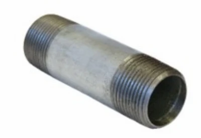 Galvanized Pipe Nipple, Schedule 40, 3 Inch X 6 Inch, Lead-free