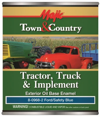 Town & Country Tractor, Truck & Implement Enamel Paint, Oil Base, Ford Blue, Qt.