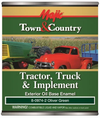 Town and Country Tractor Truck and Implement Oil Based Enamel Paint Quart Oliver Green