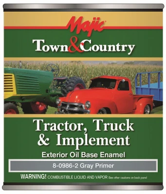 Town & Country Tractor, Truck & Implement Enamel Paint, Oil Base, Gray Primer, Qt.