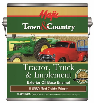 Town & Country Tractor, Truck & Implement Enamel Paint, Oil Base, Red Oxide Primer, Gallon