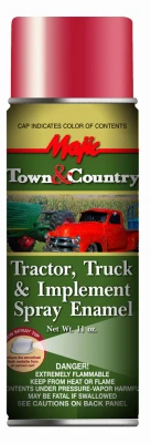 Town & Country Tractor, Truck & Implement Spray Enamel Paint, Massey Ferguson Red, 12 oz.