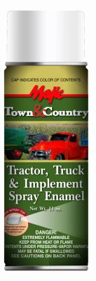 Town & Country Tractor, Truck & Implement Spray Enamel Paint, Gloss White, 12 Oz.