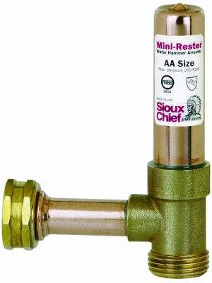 Mini-Rester Water Hammer Arrester Tee, 3/4 In. Hose Thread
