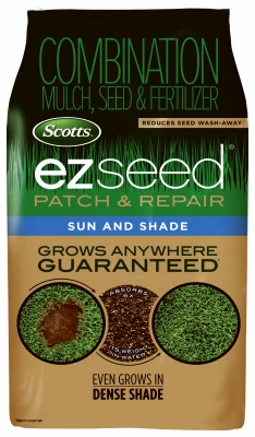 EZ Seed Patch & Repair Grass Seed, Sun and Shade, 10 Lbs., Covers 225 Sq. Ft.