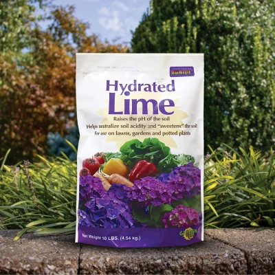 Hydrated Lime Powder, 10 Pounds Bag for Soil Treatment and Construction Use