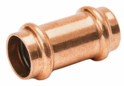 3/4 In. Press by Press Copper Pipe Repair Coupling, No Stop