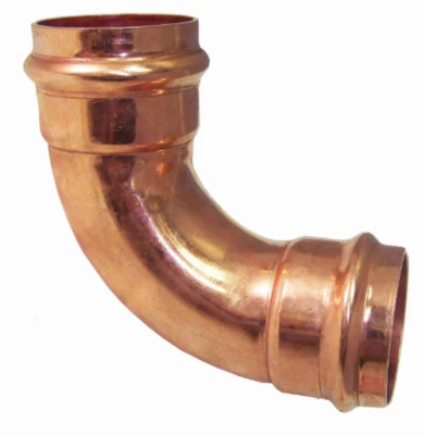 Copper Pipe Elbow, 90 Degrees, 1 In. Press by Press